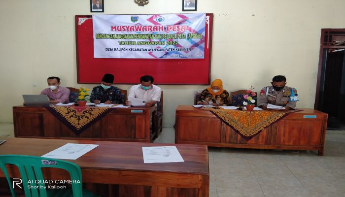 Musyawarah Desa RAPBDes Desa Kalipoh Tahun Anggaran 2022 01