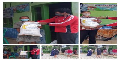 Penyaluran Bantuan Beras PPKM Bagi KPM PKH dan BST Desa Kalipoh